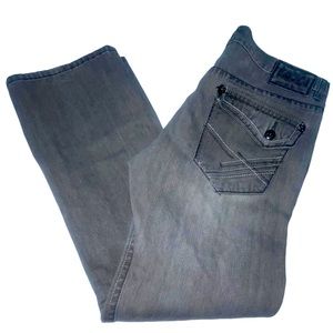 Royal Premium Gray Straight Leg Denim Jeans Size 38/32